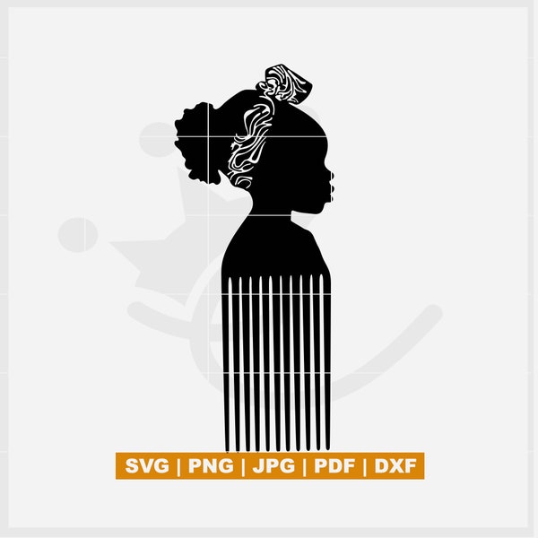 Kid Afro Pick SVG,  Haircomb Vector SVG, Perfect for Cricut, Silhouette Machine, Sublimation, Prints, etc,