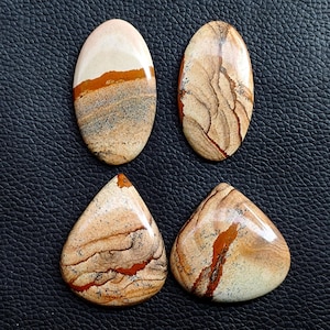 Loose Picture Jasper Cabochon, Picture Jasper Gemstone, Natural Picture Jasper Stone For Ring, Pendant, Necklace Jewelry Making Stone