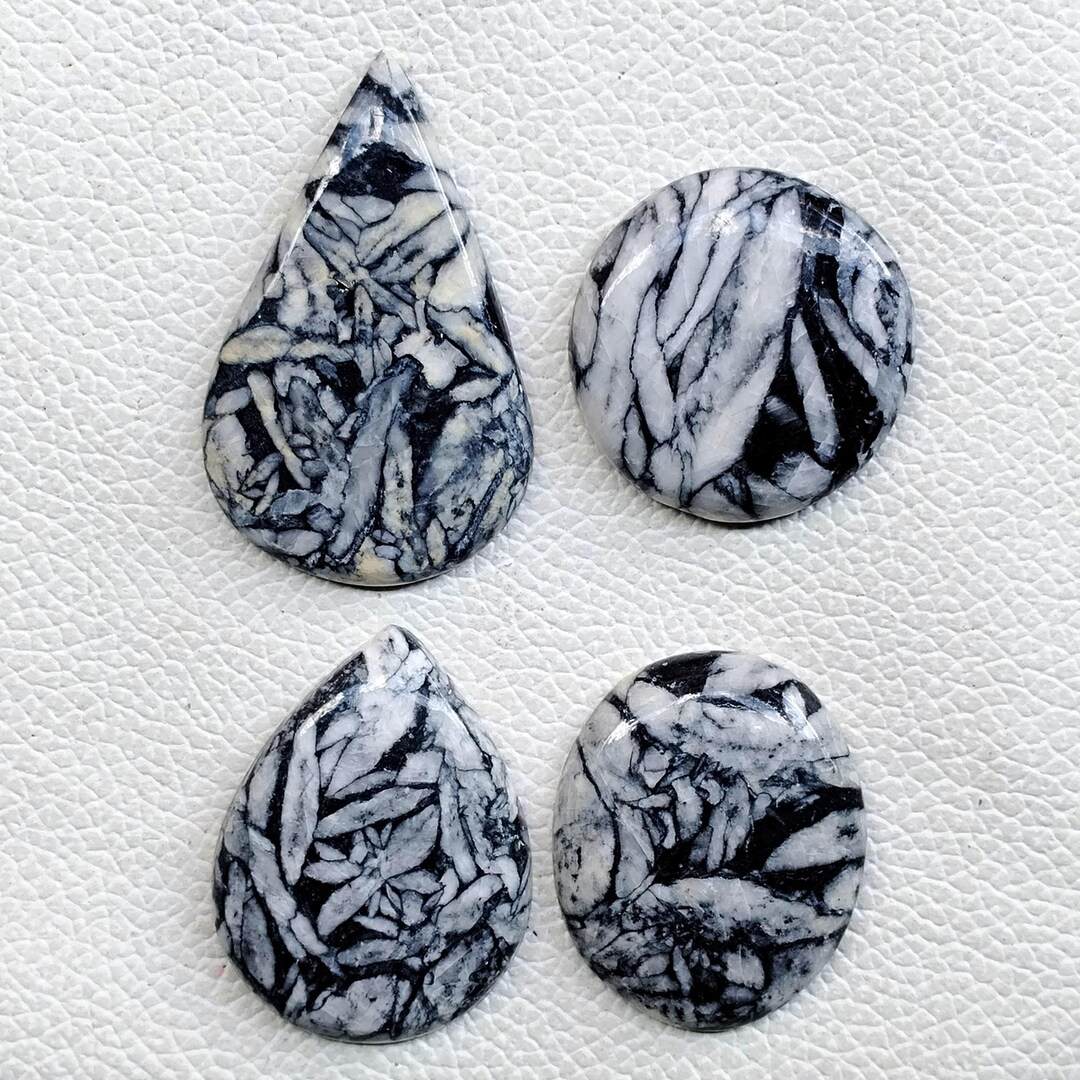 Natural Pinolith Jasper Cabochon, Smooth Crystal Stone - Etsy
