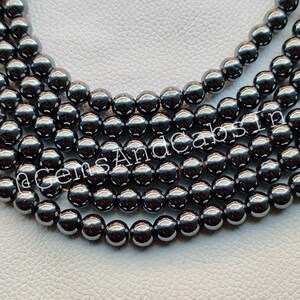 Hematite Gemstone Beads, Natural Hematite Beads, 6mm to 12mm Hematite Crystal Beads Wholesale Bulk Hematite Beads for DIY Jewelry Stone