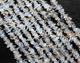 Opalite Chip Beads, Natural Freeform Nugget, 36" Strand