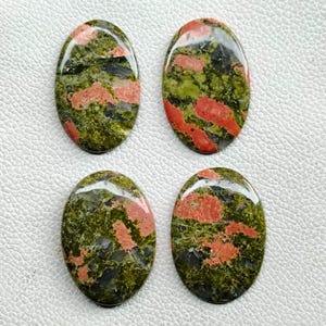 AAA Unakite Jasper Cabochon, Unakite Jasper Gemstone, Natural Unakite Jasper Crystal Loose Stone For Ring, Pendant, Jewelry Making Stone