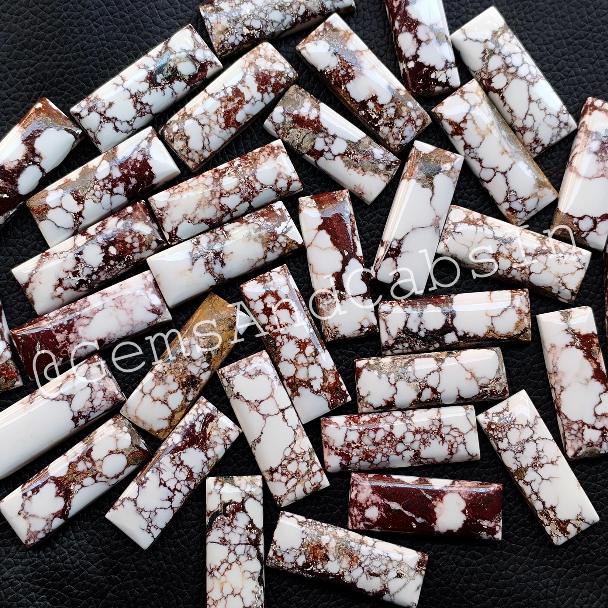 Wholesale Wild Horse Turquoise Gemstone Lot, Natural Wild Horse Rectangle Stone, Wild Horse Turquoise Cabochon For Jewelry Making Stone