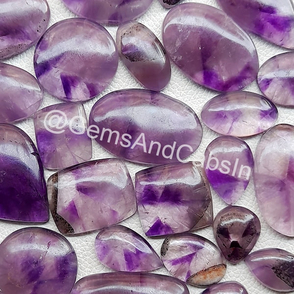 Star Amethyst Gemstone, Wholesale Amethyst Star Cabochon Lot, Natural Star Amethyst Crystal Stone For DIY Jewelry Making Stone