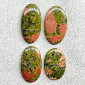 Amazing Unakite Jasper Cabochon, Unakite Jasper Gemstone, Natural Unakite Jasper Crystal Loose Stone For DIY Jewelry Making Stone