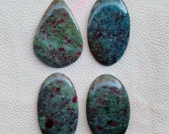 Natural Ruby Kyanite Cabochon, AAA Grade Gemstone, Jewelry Making Stone