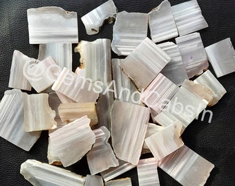 Natural Banded Agate Crystal Slices, Wirewrap Gemstone Stone
