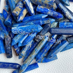 Lapis Lazuli Pencil Gemstone , Lapis Lazuli Point, Lapis Lazuli Crystal, Natural Lapis Lazuli Pencil For Necklace, DIY Jewelry Making Stone