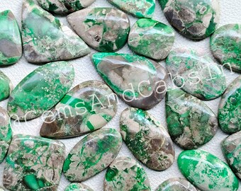 Natural Variscite Cabochon Lot, Loose Gemstone Crystals, Jewelry Making