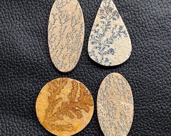Psilomelane Dendrite Cabochon, Natural Crystal Stone, DIY Jewelry Making