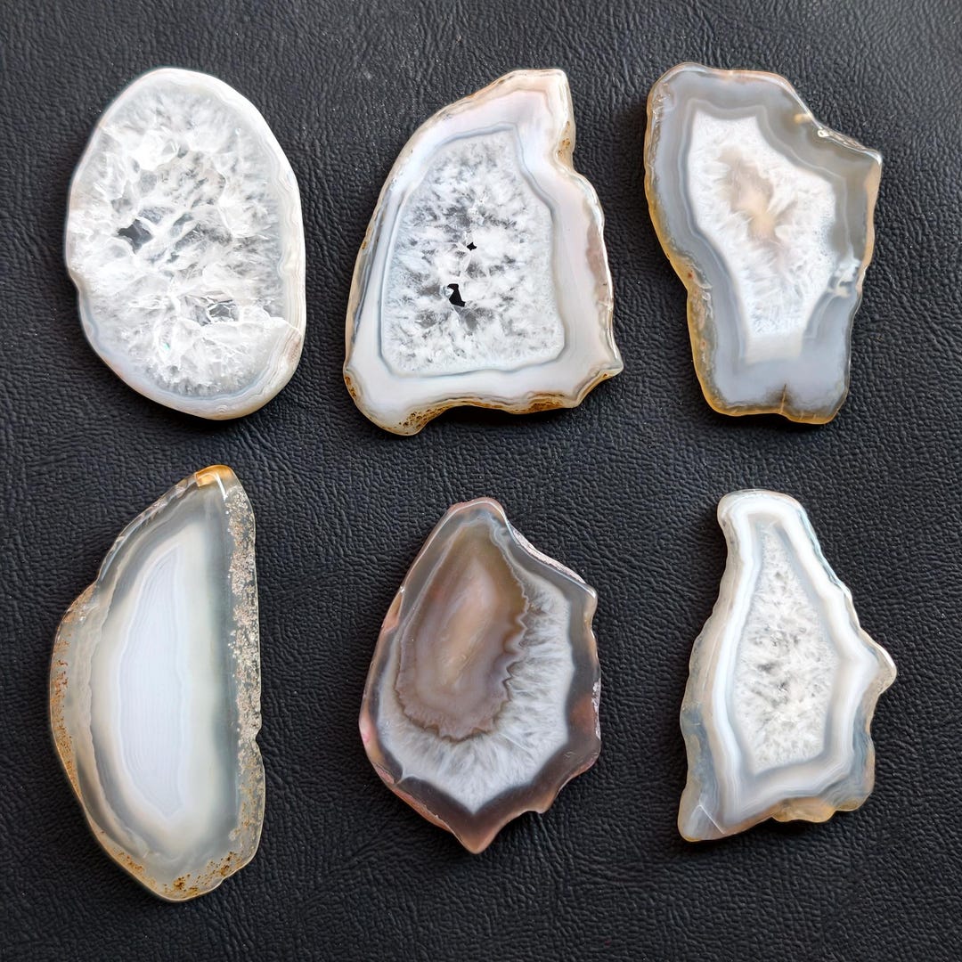 Banded Agate Slice, Polished Geode Slab, Wire Wrap Stone - Etsy Australia