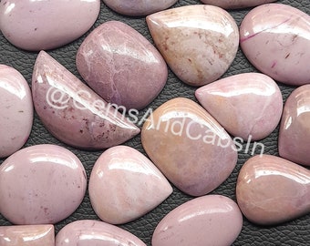 Lotto di cabochon di quarzo lavanda naturale, pietre preziose sfuse, creazione di gioielli