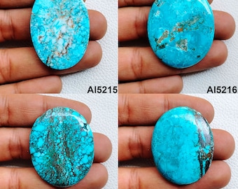 Wild Horse Turquoise Cabochon, Natural Blue Wild Horse Turquoise Stone, Dyed Wild Horse Turquoise Gemstone For Jewelry Making Stone