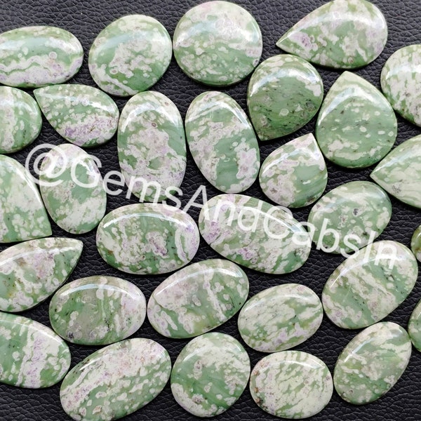 Variscite Cabochon, Wholesale Lot Variscite Gemstone, Natural Variscite Loose Crystal Stone For Ring, Pendant, Necklace Jewelry Making Stone