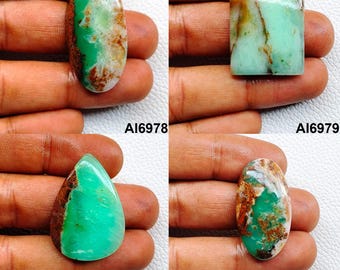 Chrysoprase Loose Cabochon, Chrysoprase Gemstone, Natural Chrysoprase ...