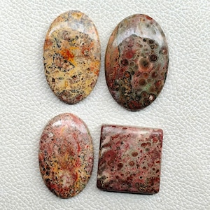 Natural Leopard Skin Jasper Stone, Leopard Skin Jasper Cabochon, Jasper Gemstone, Jasper Healing Crystal For Ring, Pendant, Jewelry Stone