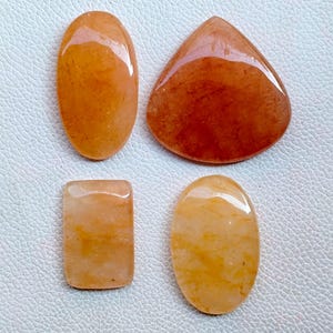Orange Aventurine Crystal, Loose Aventurine Cabochon, Natural Aventurine Stone, Aventurine Gemstone For Necklace, Pendant, Jewelry Stone