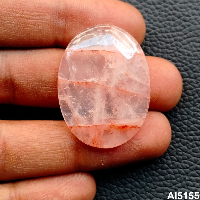 Cherry Quartz Cabochon, Natural Cherry Quartz Loose Stone, Cherry Quartz Gemstone For Ring, Pendant, Necklace Jewelry Making Stone zdjęcie 3