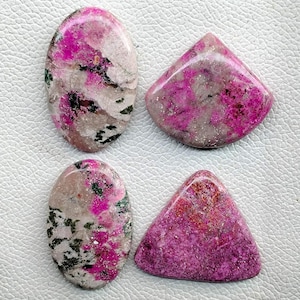 Natural Cobalt Calcite Crystal Stone, Cobalt Calcite Loose Gemstone, Cobalt Calcite Cabochon For Ring, Pendant, Necklace Jewelry Stone