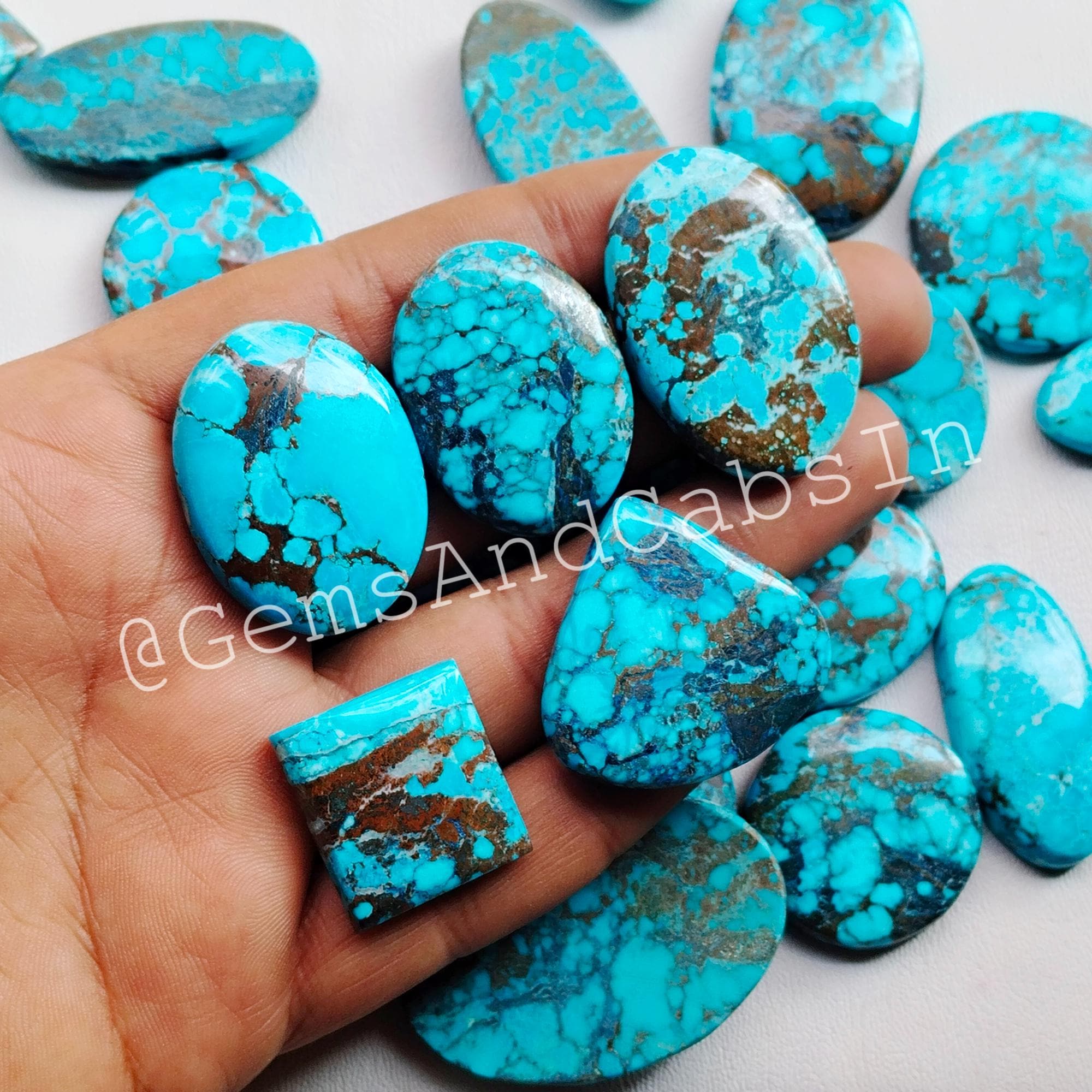 Blue Wild Horse Turquoise Cabochon Lot, Jewelry Making Stone - Etsy