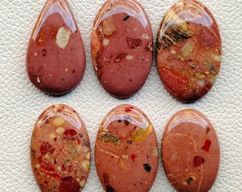 Cabochão de Jaspe Brecha de Chert, Gema Natural, Pedra para Joias