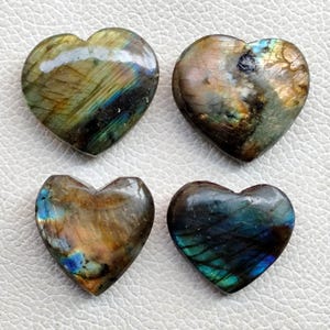 Fabulous Labradorite Heart, Labradorite Crystal Heart, Natural Labradorite Puffy Heart, Labradorite Gemstone Heart For Jewelry Making Stone
