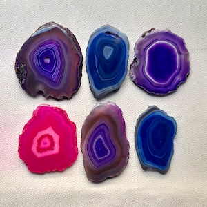 Natural Agate Slice Stone, Agate Slice Gemstone, Agate Slice, Geode Slices, Agate Slice Crystal, Wire Wrap Stones, Home Decor
