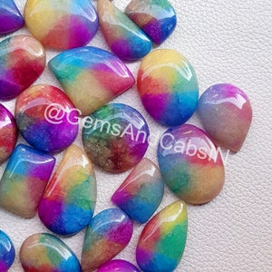 Rainbow Solar Druzy Cabochon, Wholesale Solar Druzy Agate Crystal, Solar Quartz, Dyed Solar Quartz Gemstone for Pendant, Ring Jewelry Stone