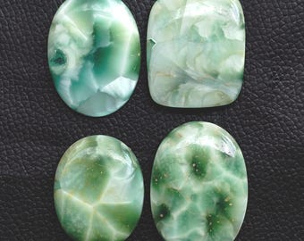 Natural Hemimorphite Cabochon, Flatback Gemstone, Jewelry Making