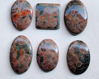 Peanut Obsidian Cabochon, Polished Gemstone for Jewelry