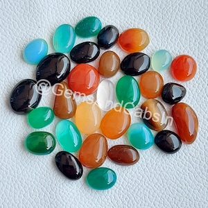 AAA Wholesale Onyx Lot, Onyx Gemstone, Natural Onyx Mix Cabochon Lot, Onyx Mix Shapes/Size Crystal Stone For Jewelry Making Stone
