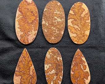 Psilomelane Dendrite Cabochon, Natural Crystal Stone, DIY Jewelry Making