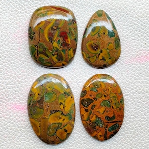 Smooth Fruity Jasper Gemstone, Natural Fruity Jasper Healing Crystal Stone, Fruity Jasper Cabochon For Ring, Pendant, Jewelry Stone