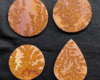Natural Psilomelane Dendrite Cabochon, DIY Jewelry Stone