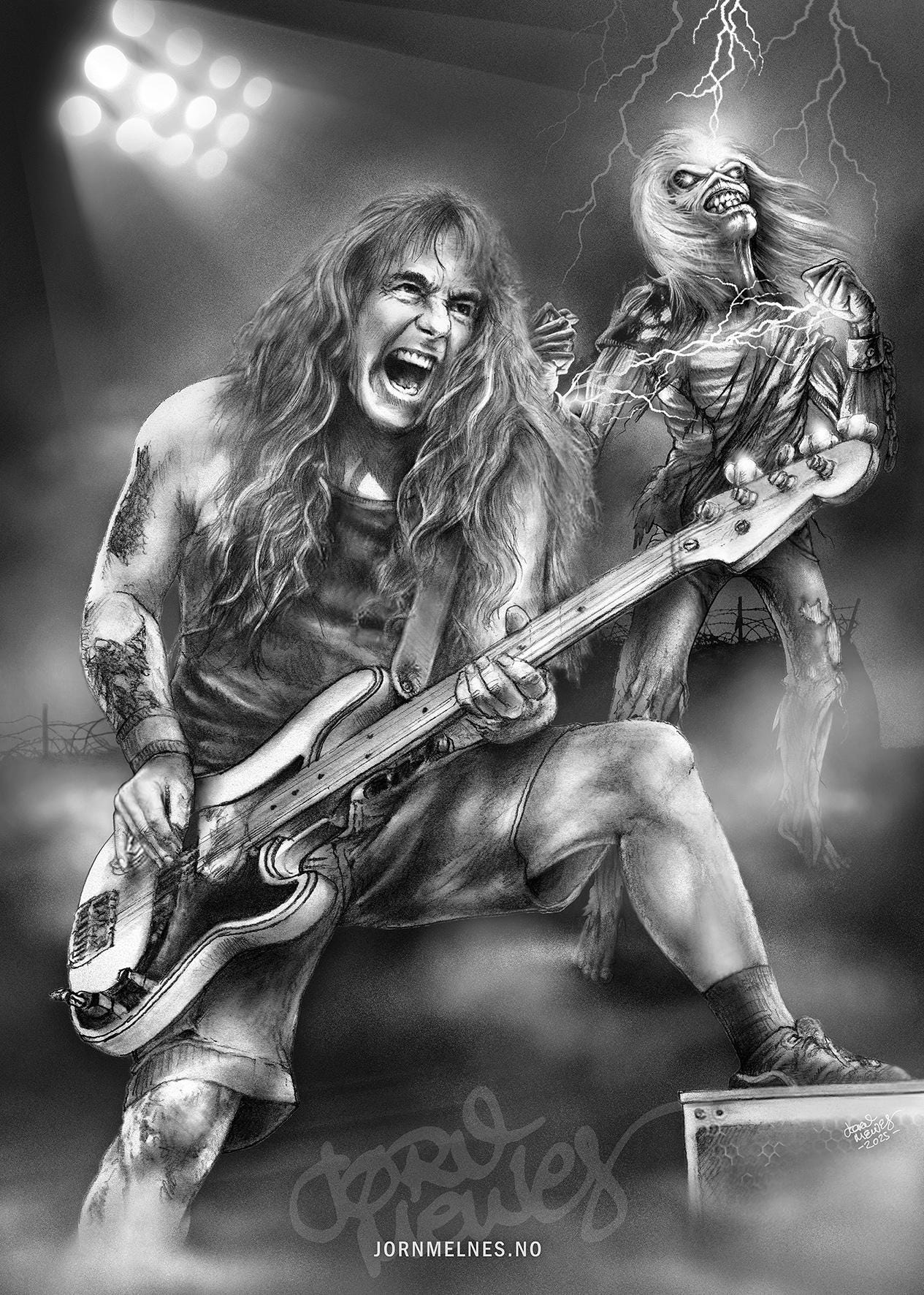 Cravate Steve Harris Motif 'Enseignant' - Classique Noir, Polyester, Neuf Sans étiquette