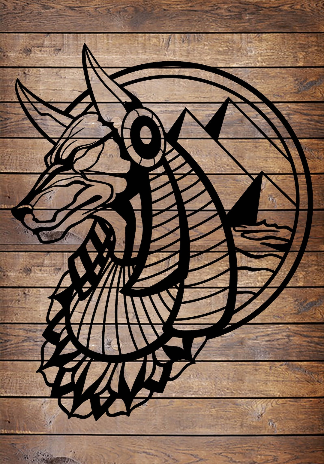 SVG/PNG Anubis Egyptian God of Death Cool Tattoo Horror Stencil for ...