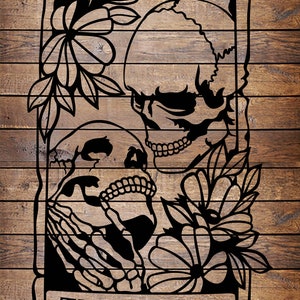 SVG / PNG Tarot Card-The Lovers-Cool Tattoo Horror Stencil voor Cricut - Vinyl Cutter