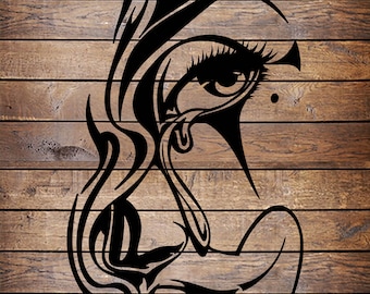 SVG/PNG Chicano Clown Cool Tattoo Stencil for Cricut - Vinyl Cutter