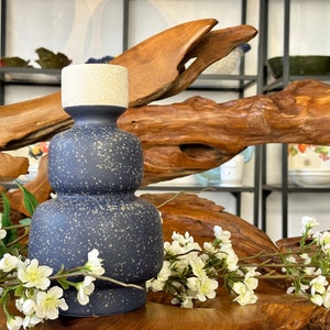 Vase / Blumenvase / Moderne Vase Dunkelblau - Stein / Handarbeit aus Keramik / Tischdekoration / Homedecor / Dekoration / Geschenk / Blumen