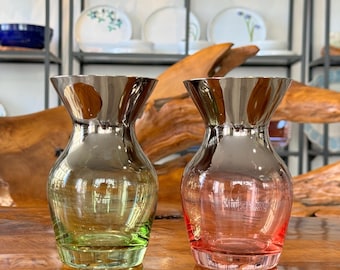 Vase / Petit vase en verre / Vase à fleurs moderne / Fait main en verre / Décoration de table / Décoration / Décoration intérieure / Idée cadeau / Fleurs