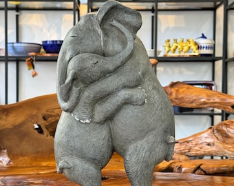 Elephant Statue / Elephant Sculpture / Animal Figure / Handmade / Sculpture / Table Decoration / Decoration / Home Decor / Design / Gift
