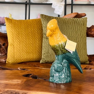 Statua di pappagallo / figura in ceramica / fatta a mano dal Portogallo / decorazione / decorazione da tavola / decorazione per la casa / idea regalo