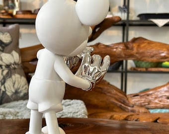 ミッキーマウスの像 / 白黒のフィギュア / ウォルトディズニーの装飾