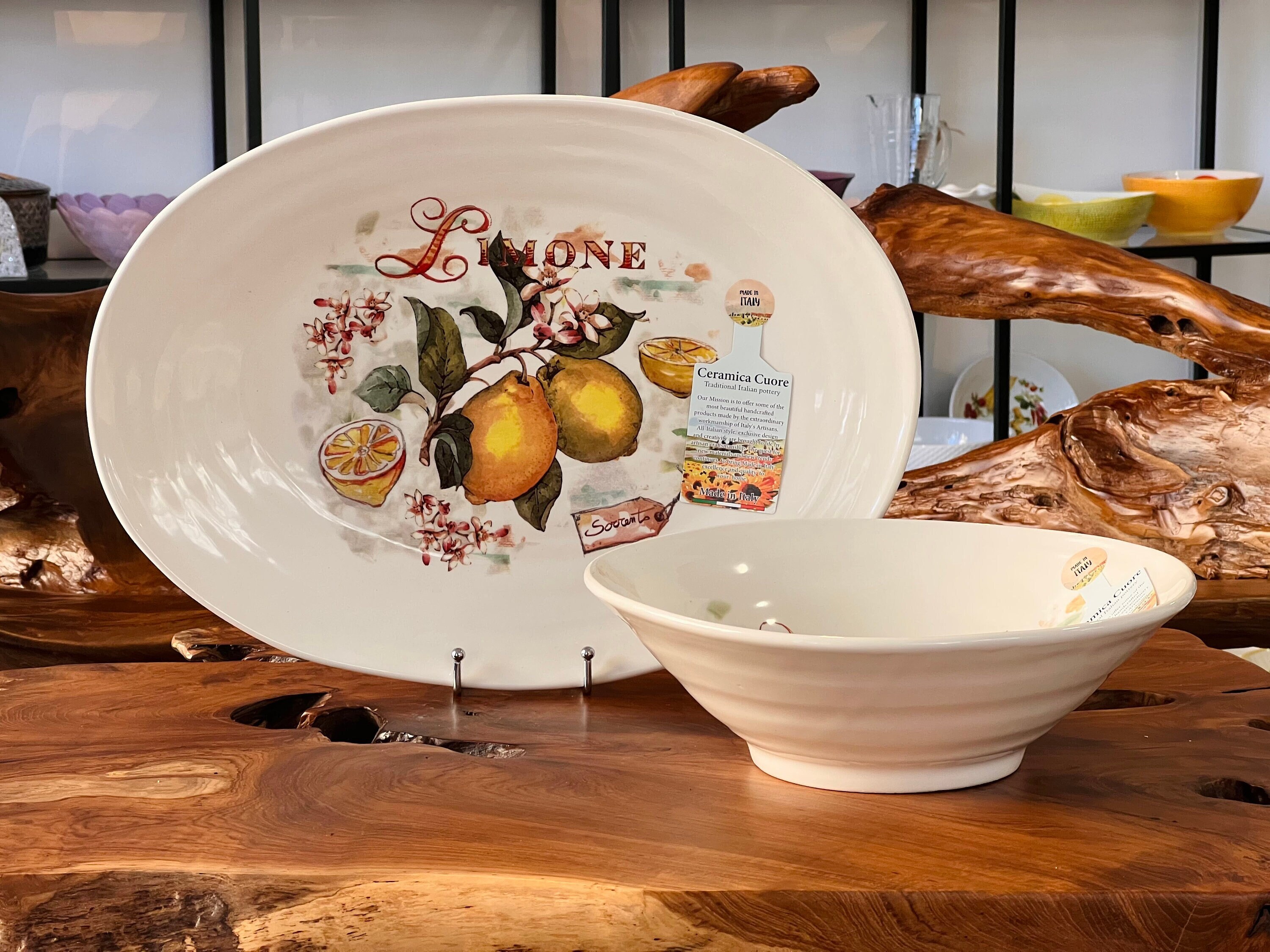 INSALATIERA CERAMICA SICILIANA CON LIMONI | MAREMORO