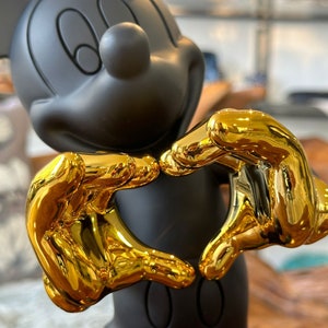 Musse Pigg-staty / Figur i svartvitt / Walt Disney-dekoration / Svart mus / Borddekoration / Presentidé / Design bild 5