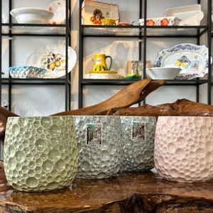 Vaso da fiori / Fioriera in ceramica brillante / Fatto a mano dal Portogallo / Decorazione da tavola / Decorazione / Arredamento per la casa / Arredamento / Interni / Regalo