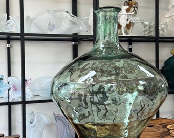 Green Recycled Glass Vase | Handmade in Spain | Vidrios San Miguel