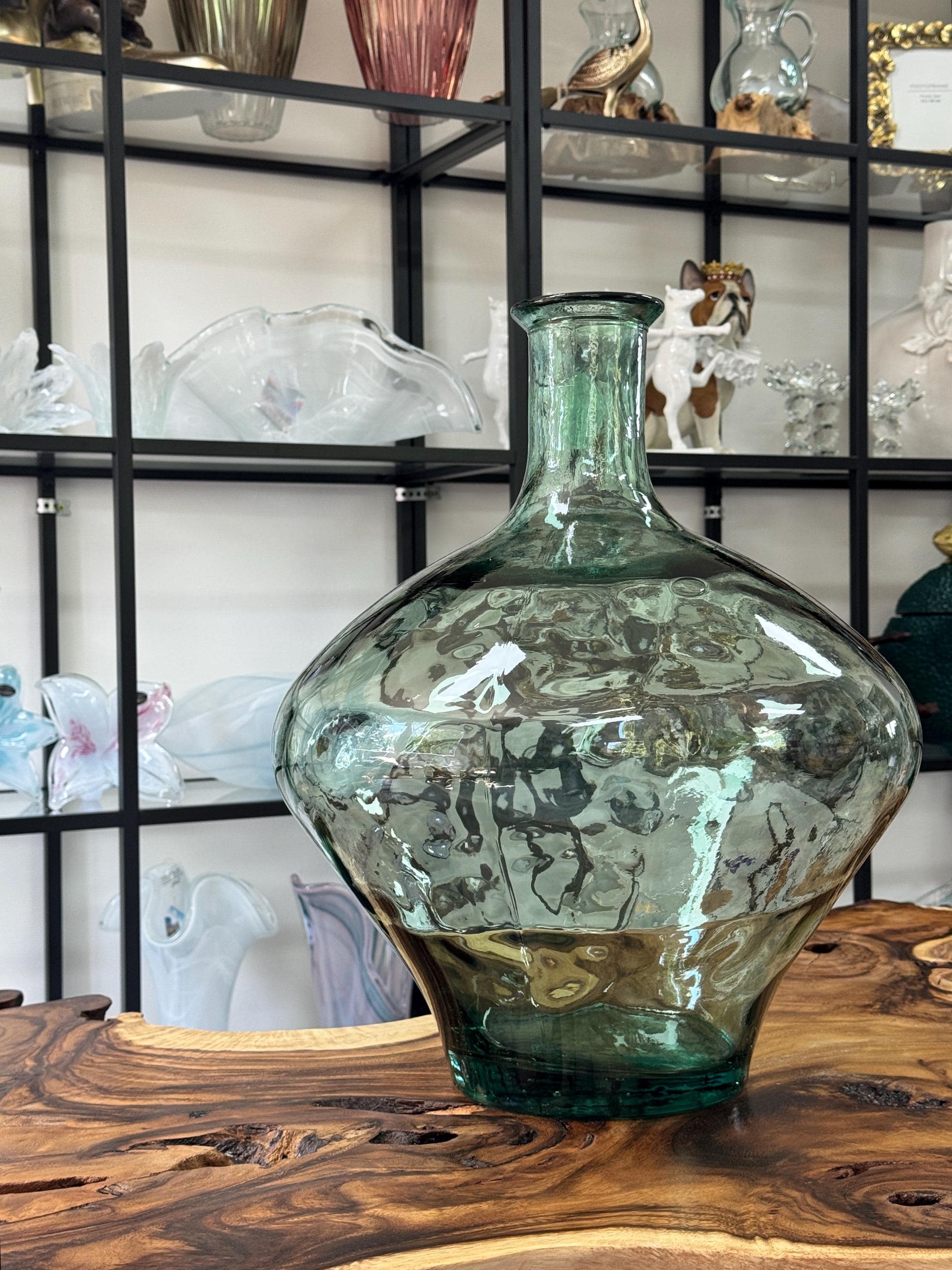 Green Recycled Glass Vase | Handmade in Spain | Vidrios San Miguel