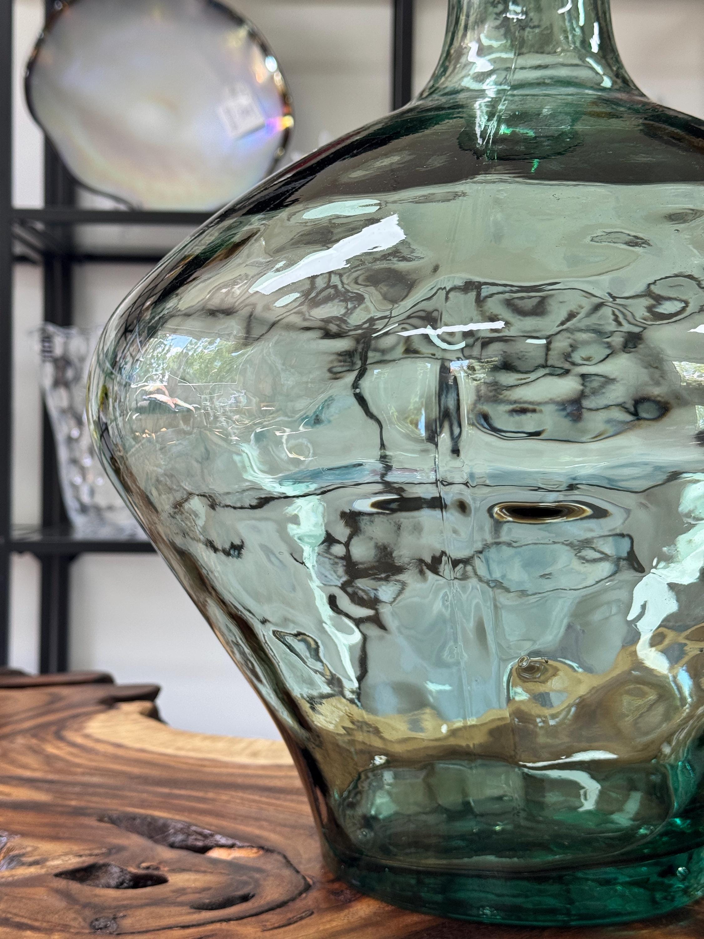 Green Recycled Glass Vase | Handmade in Spain | Vidrios San Miguel