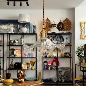Blomformad taklampa / Blomformad pendellampa / Lampa / Taklampa i modern stil / Pendellampa / Belysning / Dekoration / Heminredning bild 8